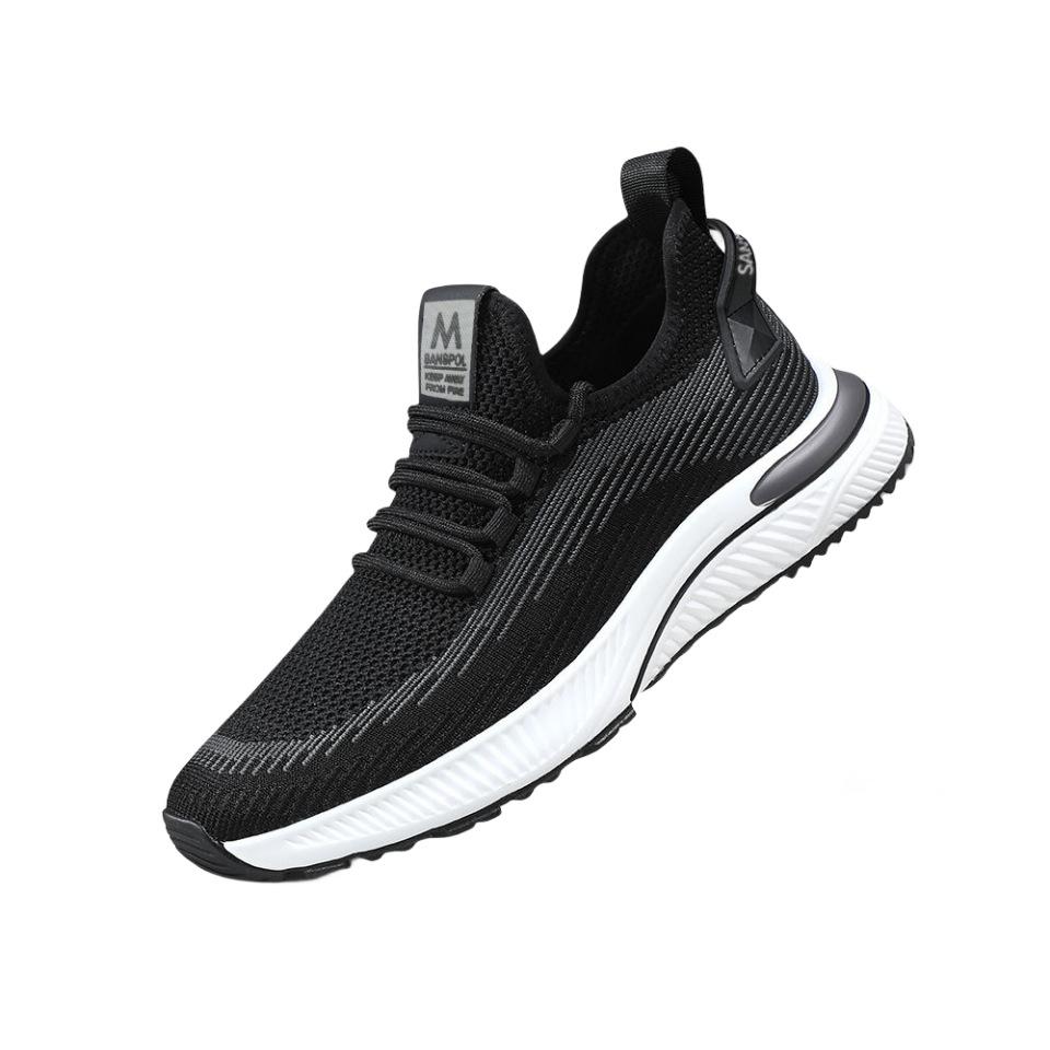 Flying woven breathable men's shoes autumn casual sports shoes men's trend lightweight men's shoes
