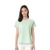 Li Ning T Shirts Women's Light Green Crew Neck Moderate Straight Fit ATSV344-1