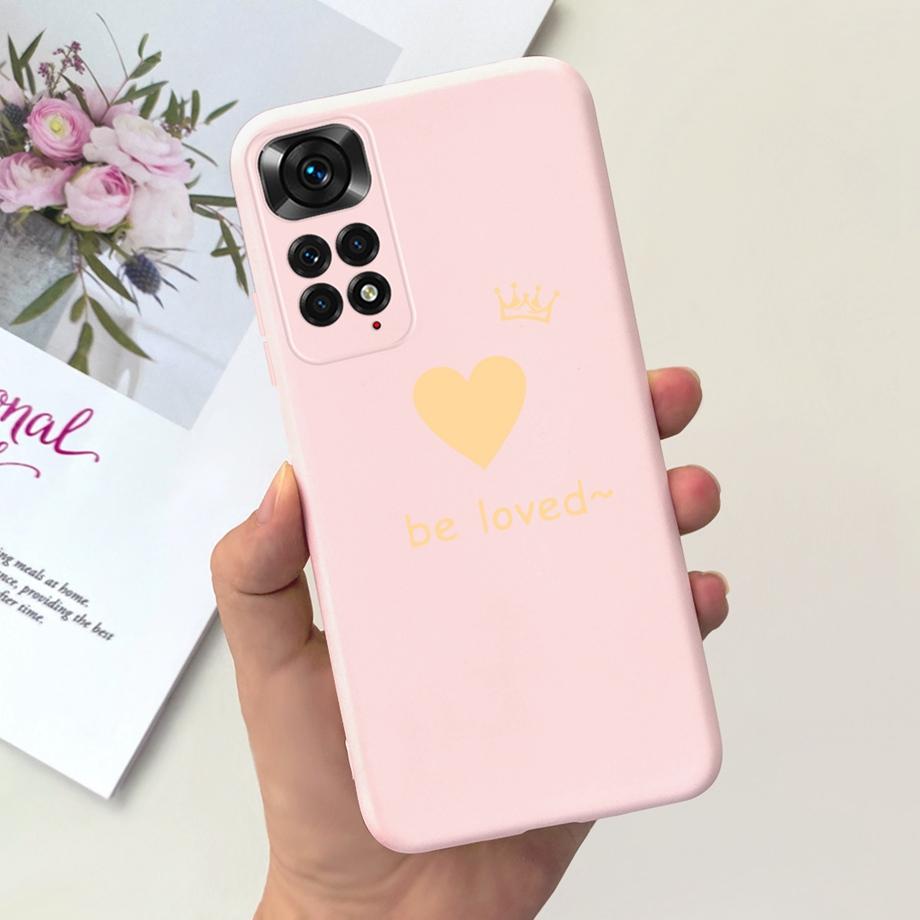 Für Xiaomi Redmi Note 11 4G Hülle Weiches Flüssigsilikon Süße Katze Schöner Stoßfänger Fundas Für Xiaomi Redmi Note 11 Pro Note11s 4G 5G