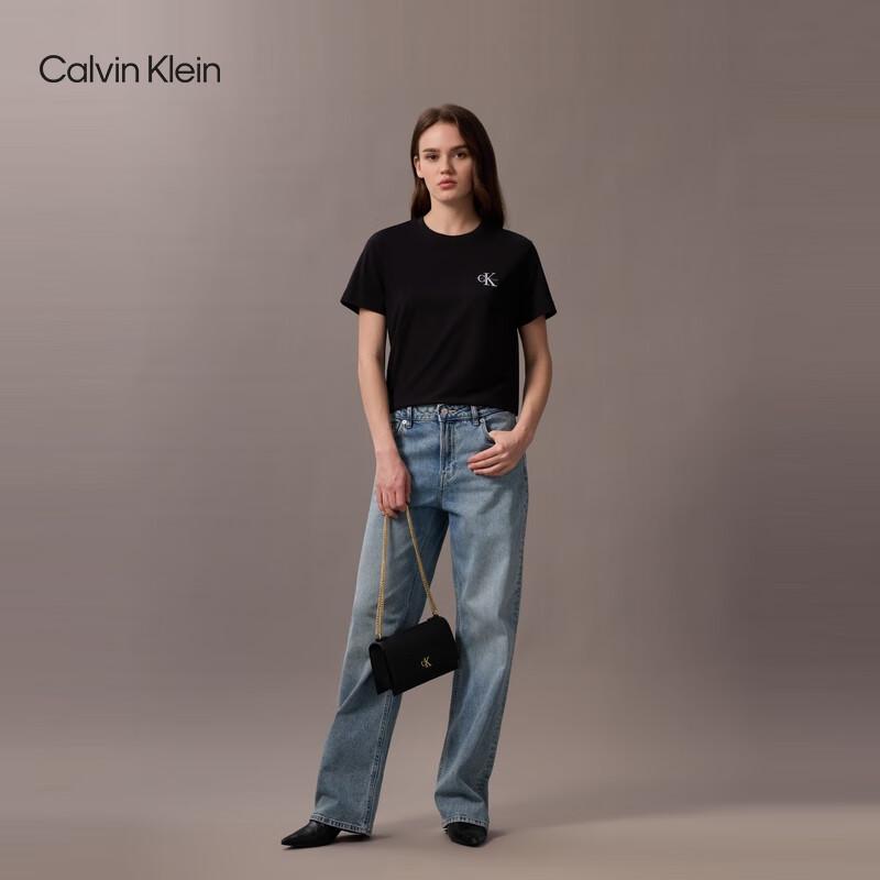 Calvin Klein Jeans Women s Classic CK Embroidered Short Sleeve T-Shirt S