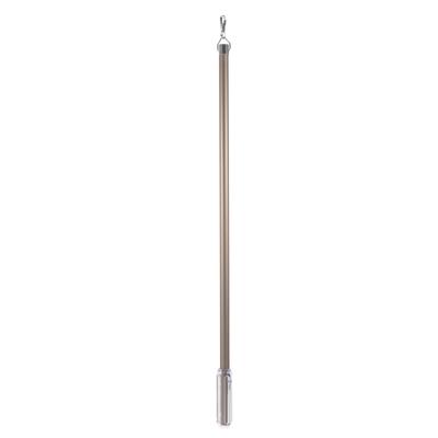 Tige pour tirer-rideaux 50 cm Alliage d'aluminium Robuste Tiges de rideaux Tirer Fonctionnement silencieux Crochet de tige manuel pour Rideaux de maison et d'hôtel