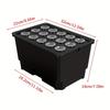 No-Electricity Hydroponic Growing System Soilless Vegetable Herb Seedbed Starter Kit Black/White/Transparent for Balcony Indoor