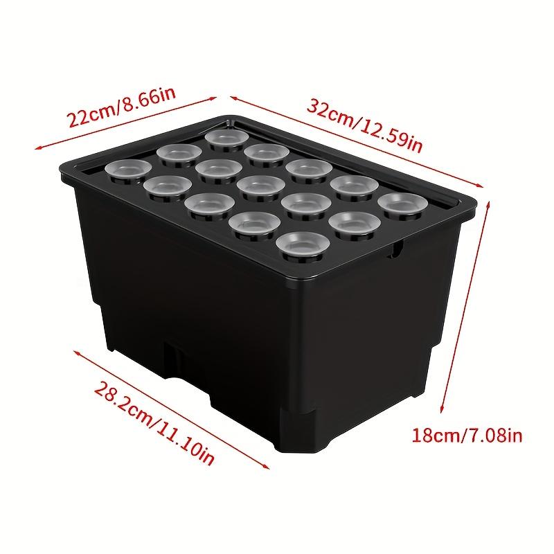 No-Electricity Hydroponic Growing System Soilless Vegetable Herb Seedbed Starter Kit Black/White/Transparent for Balcony Indoor