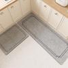 Kitchen Rug Waterproof Floor Mat Pvc Leather Anti-slip Mats Gray Durable Carpet Home Decoration Rugs Alfombra De Cocina