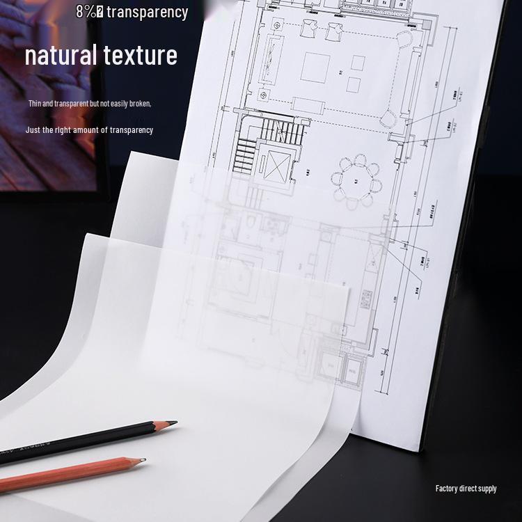 A4 Thickened Sulphate Tracing Paper for Copying, Baking, and Fondant Transfer (A3/A2/A1 Sizes)