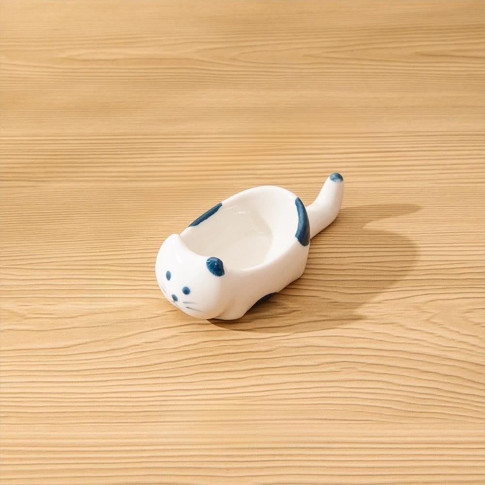 Porcelain Cat Dish Snack Plate Sauce Dipping Bowls Cute Ceramic Seasoning Dish  Tableware