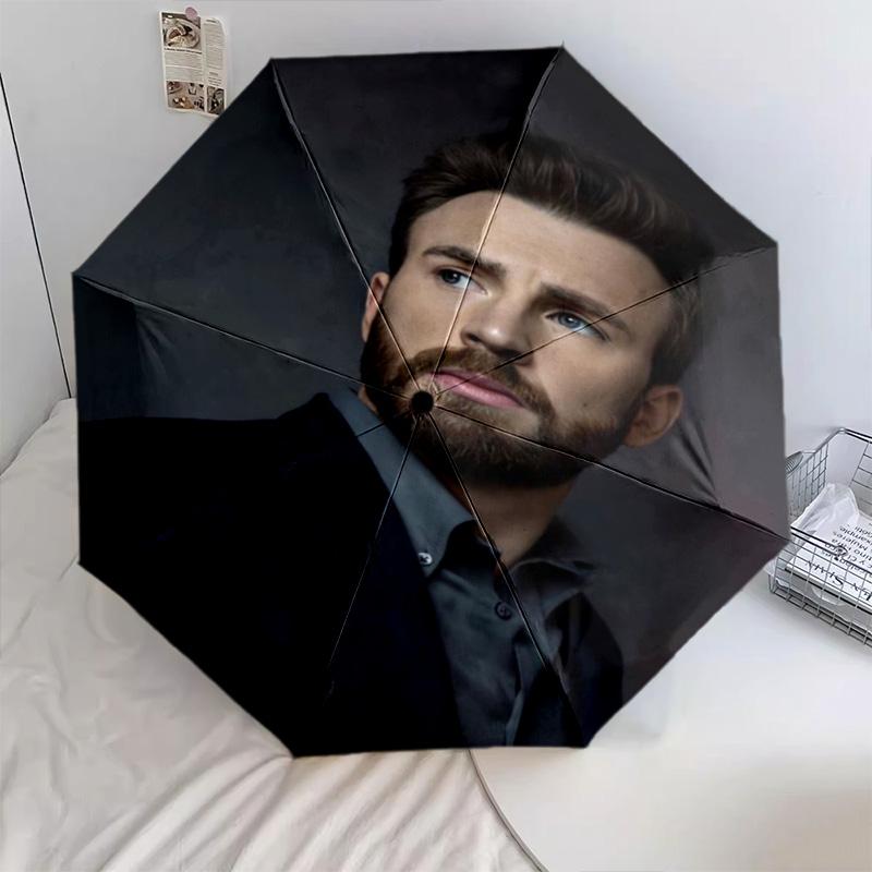 Chris Evans Automatic Umbrella - Suitable Travel Outdoor Portable Umbrella Birthday Gift Daily Essentials