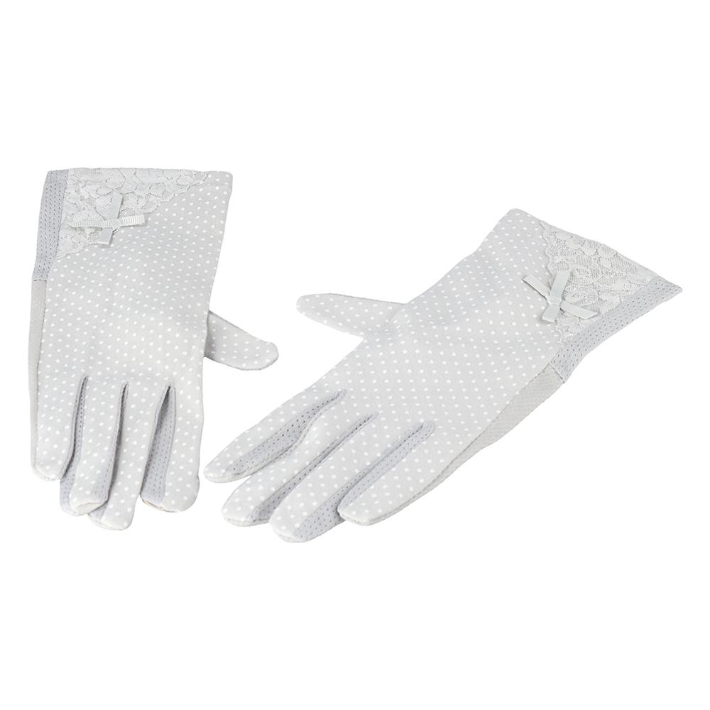 Spring Summer Breathable Anti Uv Stretch Lace Gloves Sunscreen Gloves Driving Glove