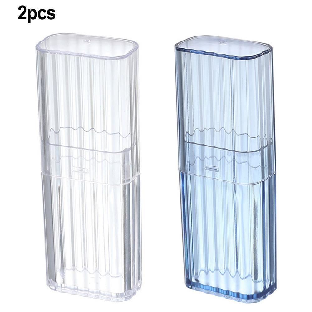 Accessories Storage Box Portable Small Sorting Organizer 2Pcs 3.4*2.1*10.4cm Classified PP Plastic Transparent