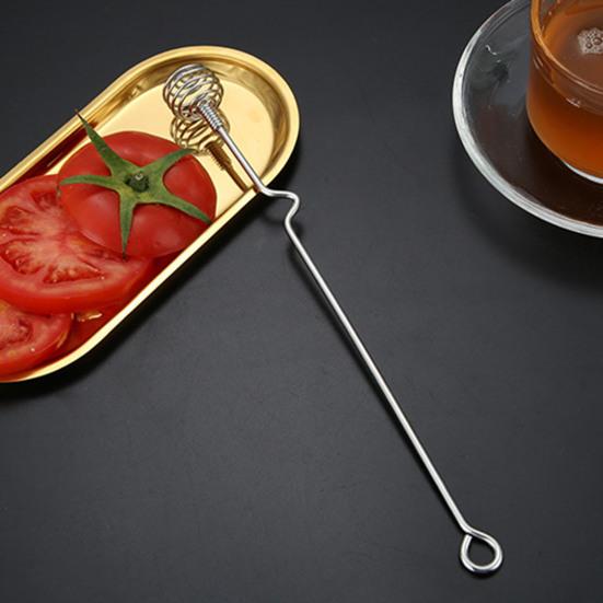 Stainless Steel Honey Dipper Honey Stirrer Multi-Purpose Mixing Spoon for Tea Cocktails Honey Stirring Rod for Syrup Jam Drinks