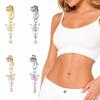 Non Piercing Clip on Belly Button Butterfly Design Navel Rings Faux Belly Piercing  Body Jewelry