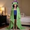 Hooded Halloween Blanket, Suitable For Halloween Decoration