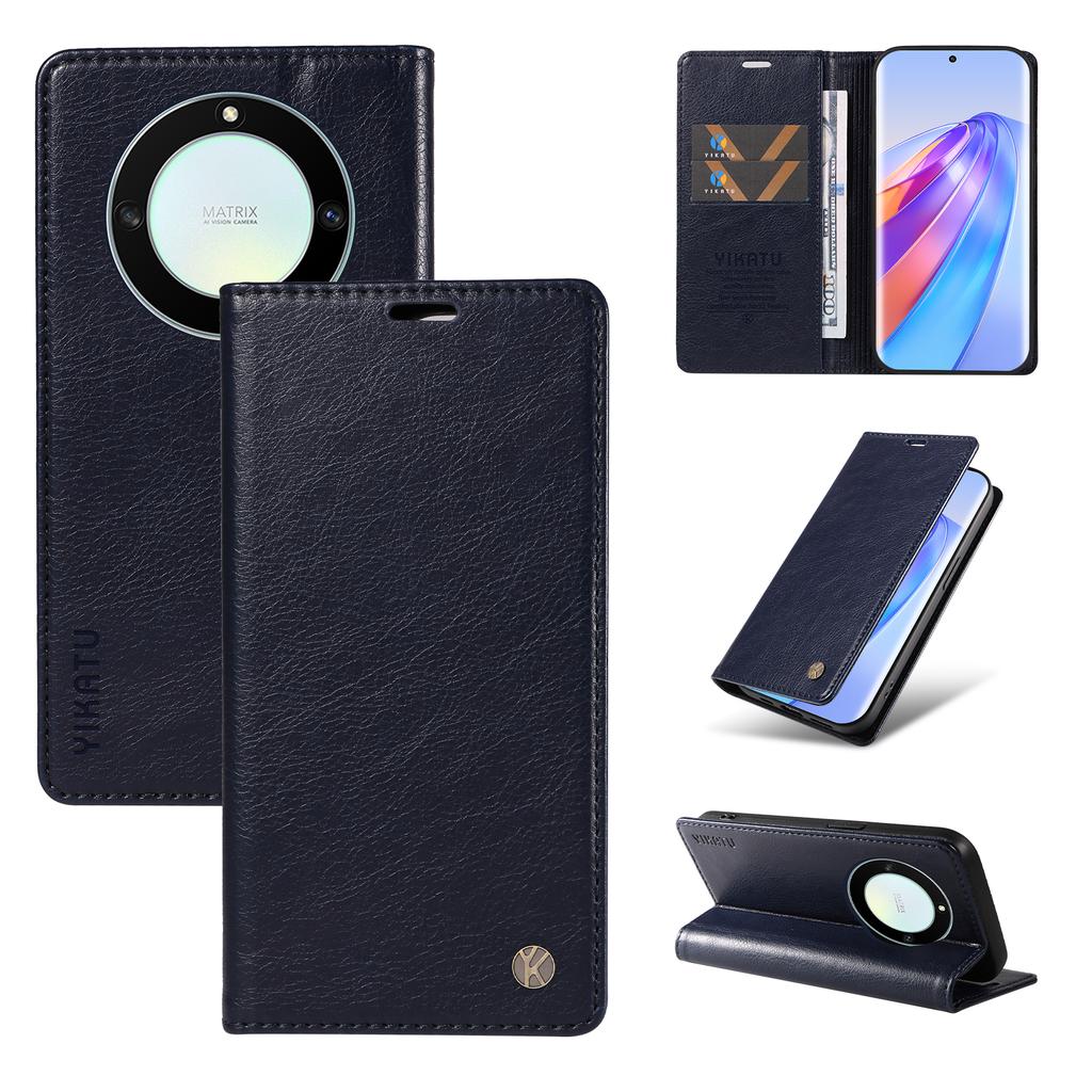 YIKATU YK-006 For Honor X40 5G/X9a 5G/Magic5 Lite 5G Leather Case Litchi Texture Phone Wallet Cover