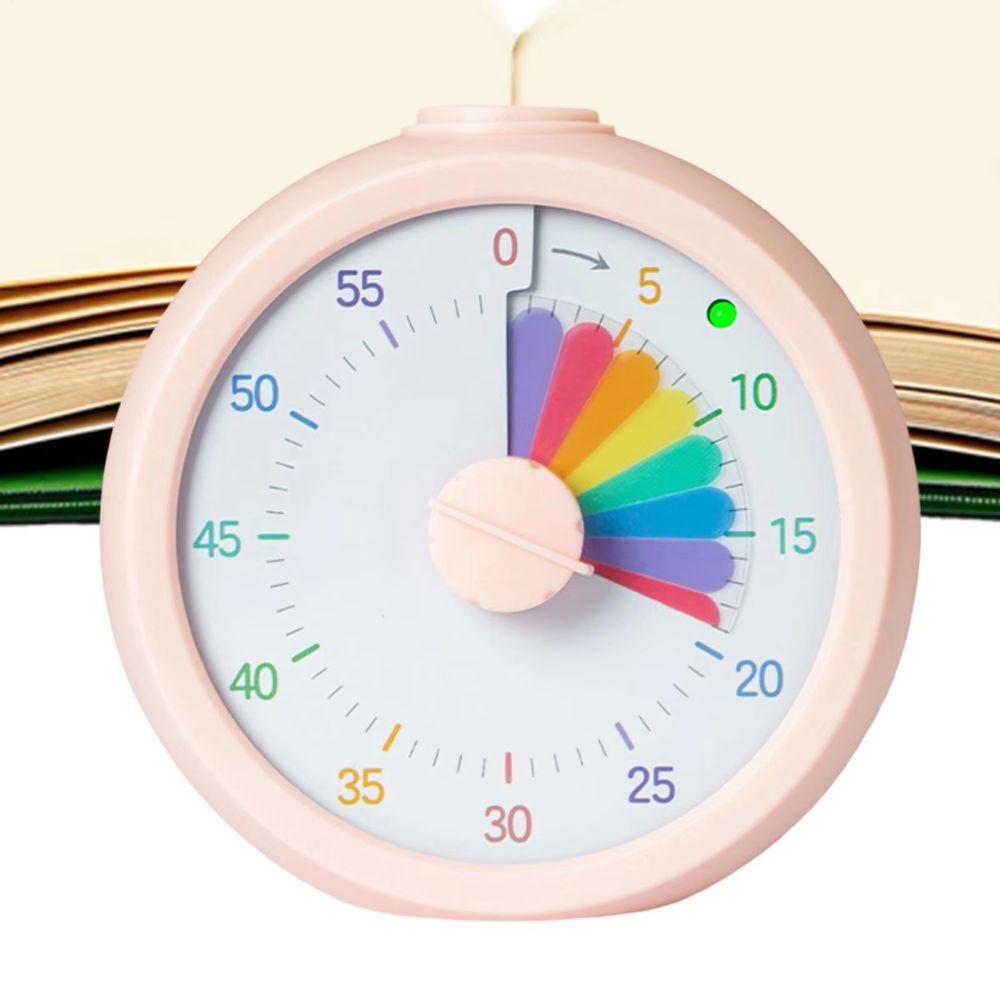 Rainbow Display Countdown Timer Clock Multifunctional Kitchen Timer Visual Timer  Study Tool