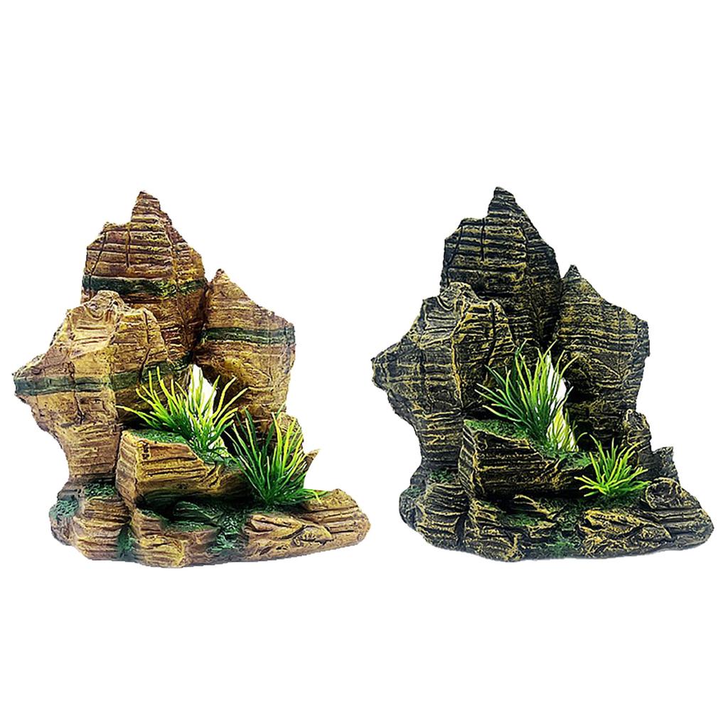 Realistic Cave Rockery Resin Simulation Aquarium Ornaments False Rockwork Fish Tanks Aquarium Plant Aquarium Supplies