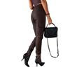 European & American Autumn/Winter Street Style Waist-Cinching Leather Drawstring Pants