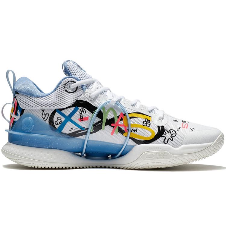 Li Ning Speed 8 Premium Basketball Shoes Men's Low Top Standard White ABAS005-4