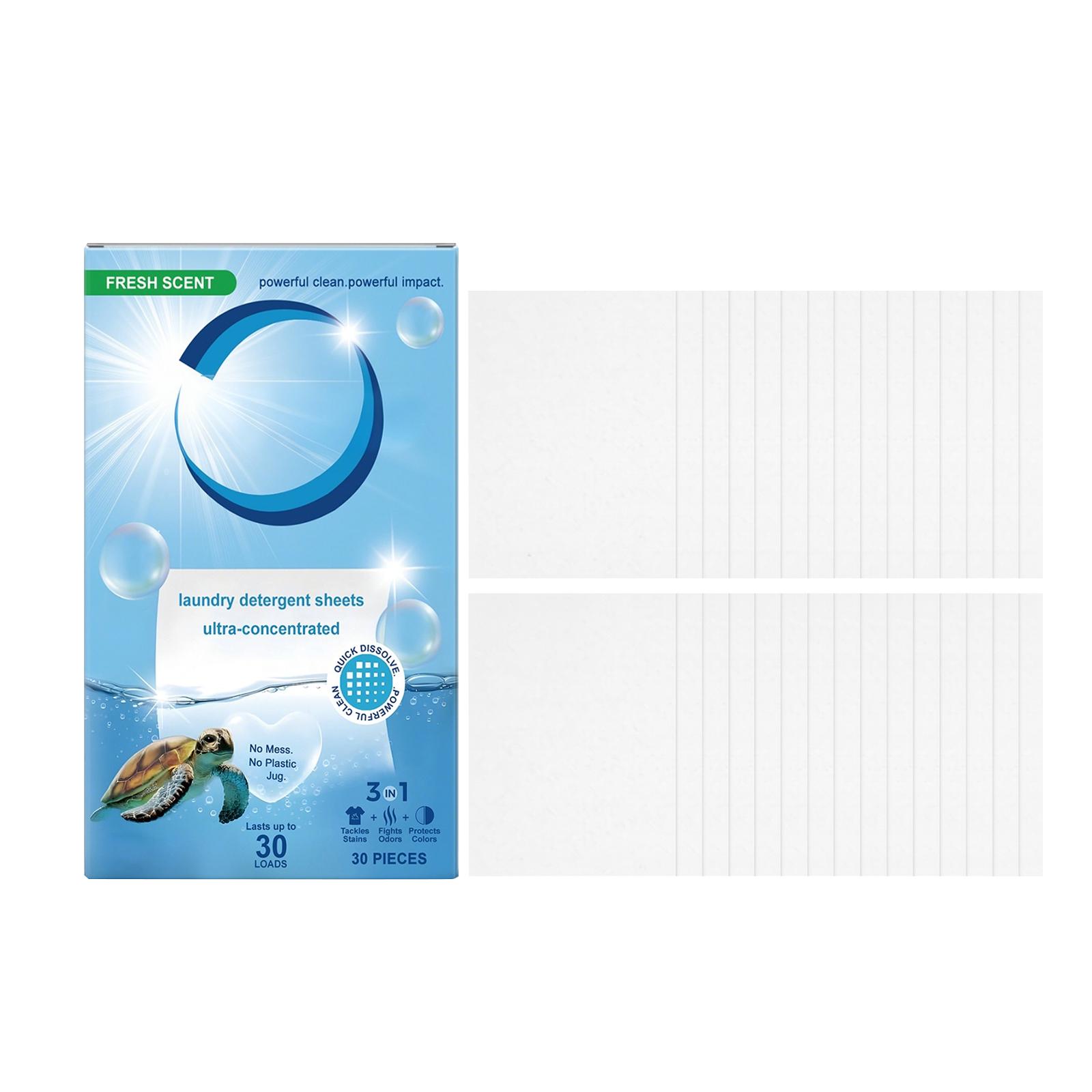 

Clothing Washing Sheets Remove Stubborn Milk And Sweat Stains Effortlessly 30pieces синій