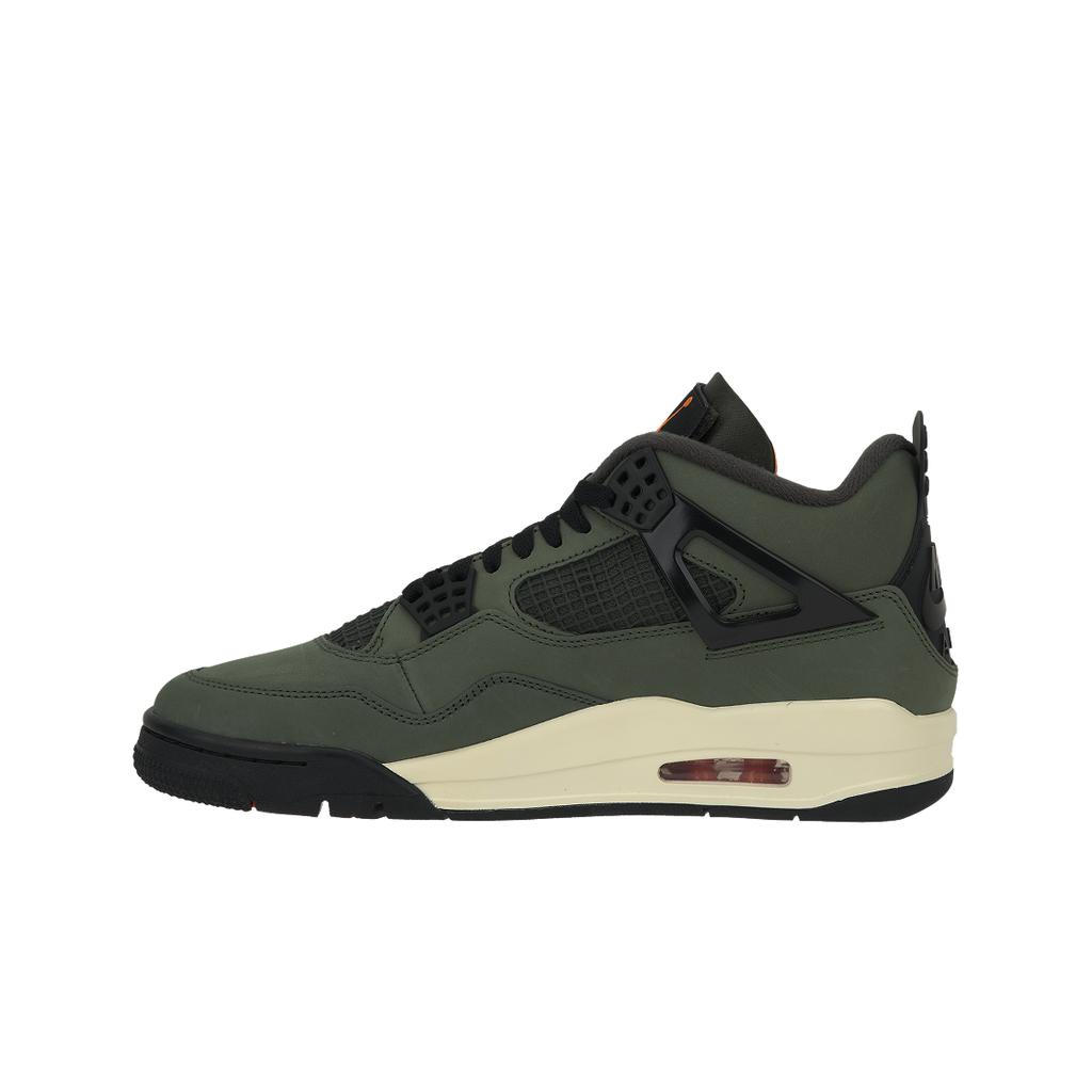 Undefeated x Air Jordan 4 Retro 2025 Мужские Кроссовки Зеленый Темно-зеленый Клементин IB1519-200