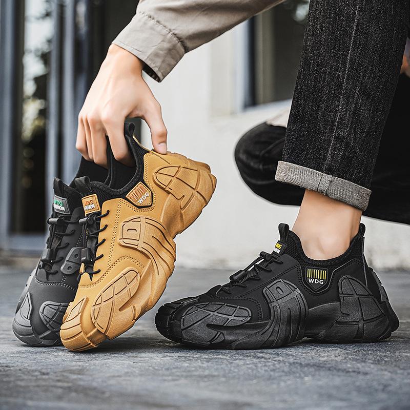 Men's shoes new spring casual sports shoes platform non-slip labor insurance shoes