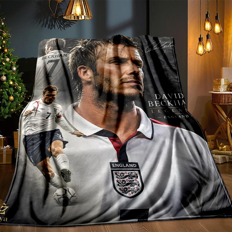 David Manchester United Legend Blanket Lightweight Ideal Bedding Blanket Perfect for Travel, Living Rooms, Offices, Sofas, Fan Christmas Gift