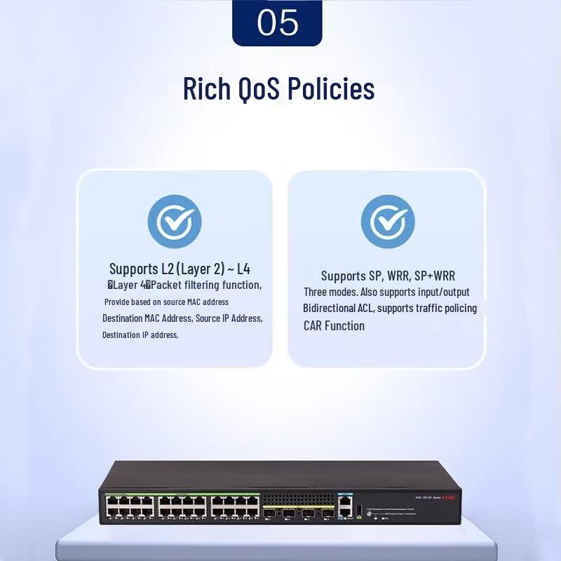 H3C S5135S-24T4X-EI-Q 24-Port Gigabit Managed Switch