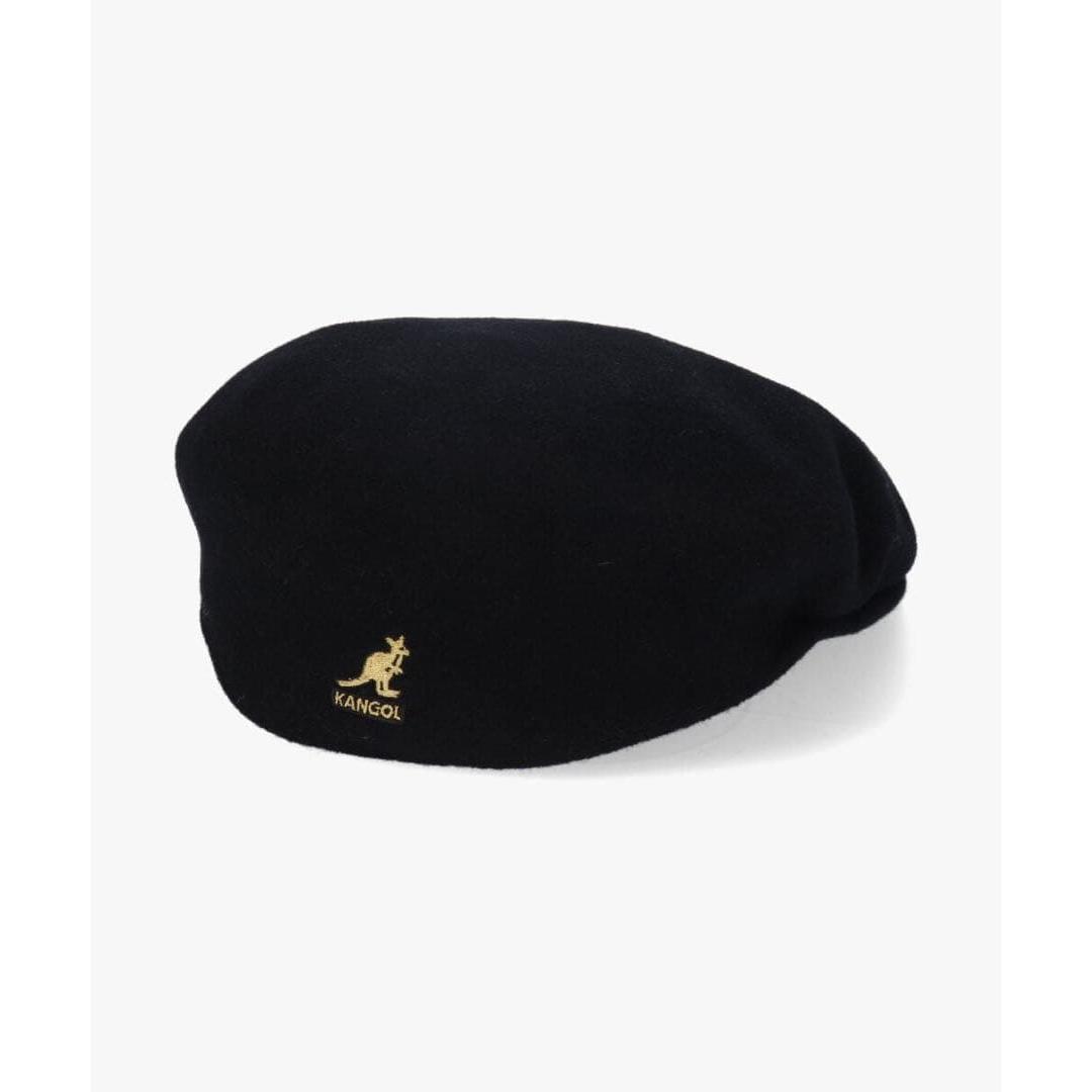 Used KANGOL Wool Hunting Black Gold Logo