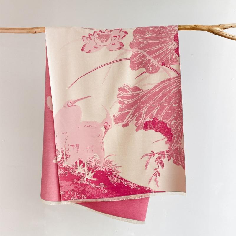 New stork scarf autumn and winter double-sided imitation cashmere scarf winter high-end warm shawl