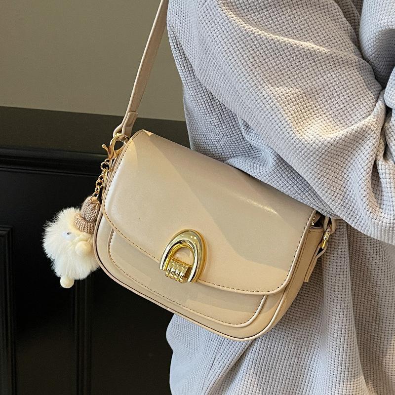 Hot Sale French Retro Casual Simple Style Saddle Bag Temperament Versatile Women's Commuter Shoulder Crossbody Bag