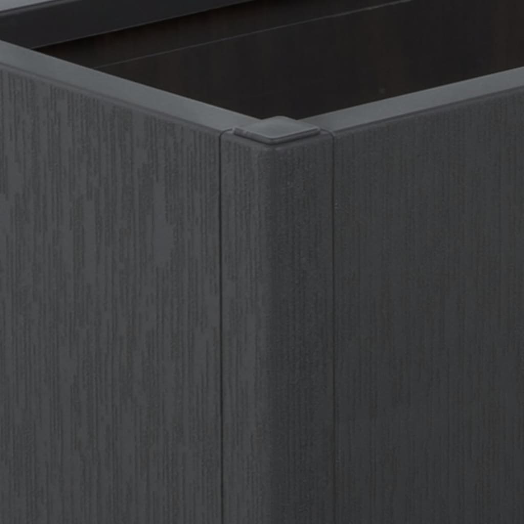 Planter with Trellis Dark Grey 80 X 36 X 140 Cm PP