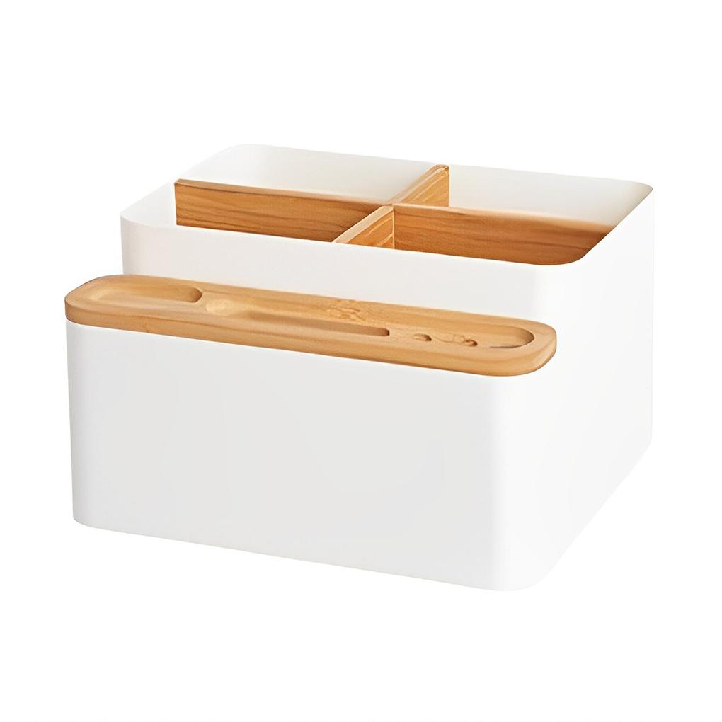 

Держатель для ручки Multi Grid Desktop Замена Простой стиль Подводка для глаз Смартфон Пульт дистанционного управления Органайзер Ящик для хранения белый