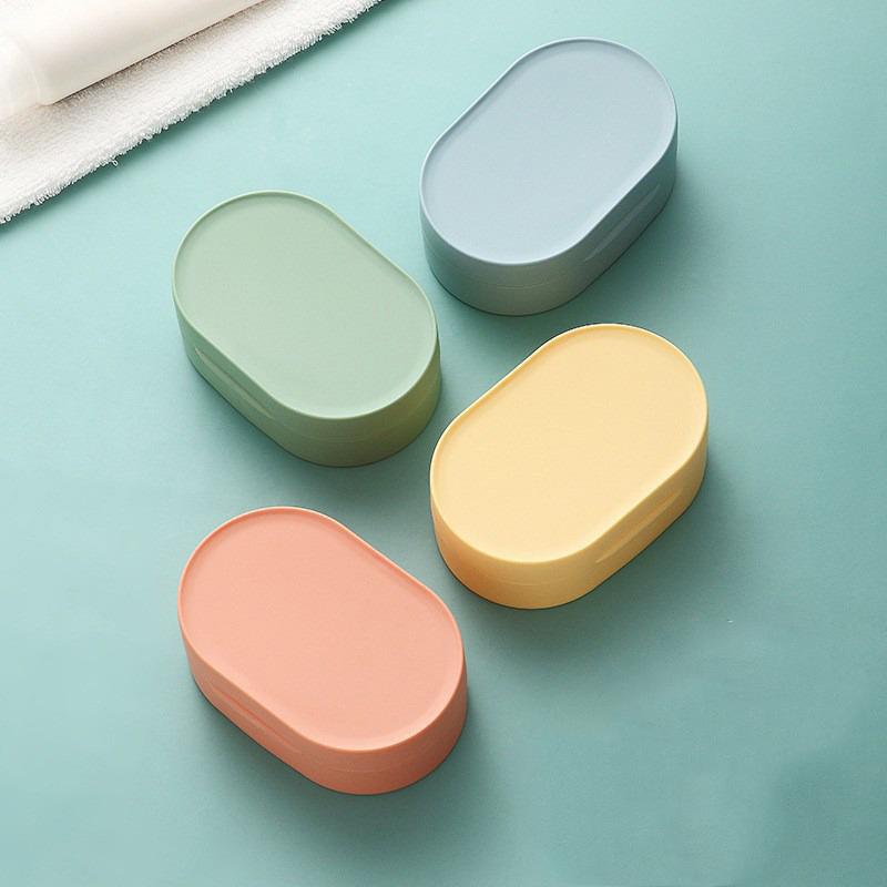 

Портативная мыльница с крышкой, круглая/овальная, дорожная мыльница, водонепроницаемый герметичный контейнер для мыла для ванной комнаты, душа