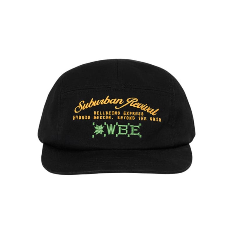 

WELLBEING EXPRESS Vintage Cotton Camp Cap Black OS