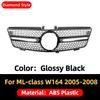 Front Mask Grille Bumper Grill Hood Mesh Modification For Mercedes Benz ML W164 2005-2011 GT Diamond Style Tuning Accessories