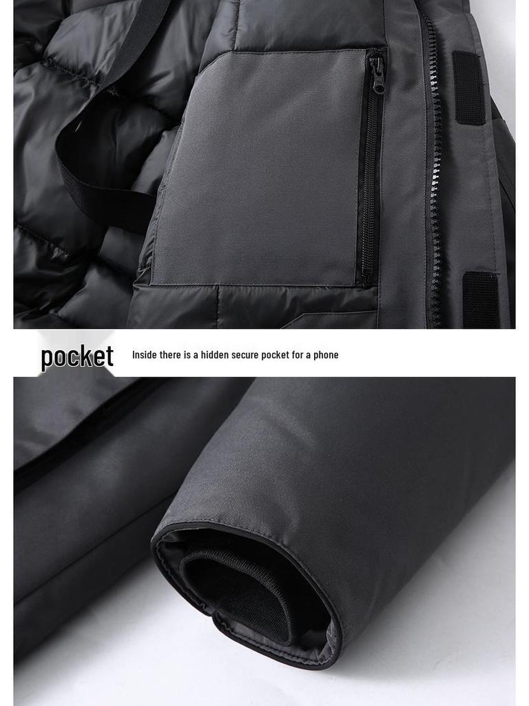 Ultra-Cold Mid-Length Down Parka with Hood - Couple Style