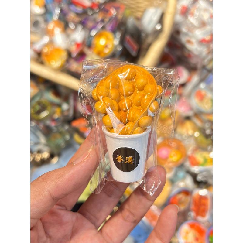 Hong Kong milk tea, pineapple oil, Dim sum, train, movable, cultural and creative magnetic refrigerator sticker