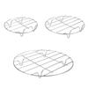 304 Stainless Steel Baking Cooking Steaming Racks Pot Steamers Air Fryer Round Steaming Tray Cooking Rack Kitchen Accessories