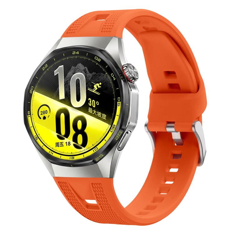 Geflochtenes einfarbiges Silikon-Uhrenarmband für Huawei Watch GT7 Pro / GT6 Pro 46mm, Verstellbares Ersatz-Armband, Nur Armband
