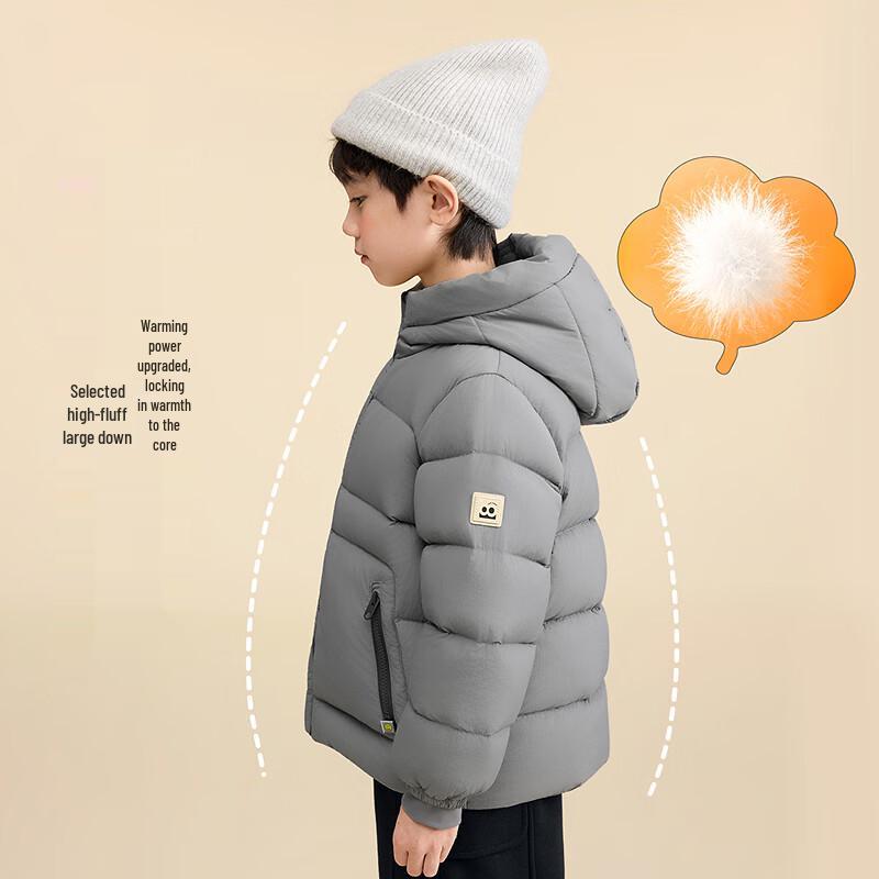 Xiaoinman Kids Hooded Anti-Stain Down Jacket