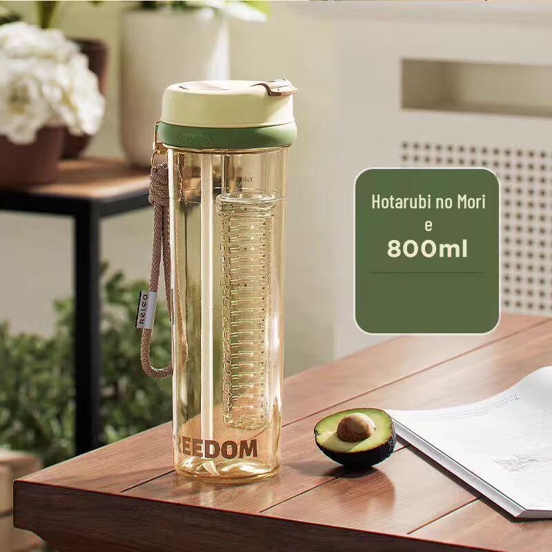 RELEA Tritan Dual-Drink Straw Water Bottle