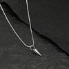 Retro Silver Color Rivet Cross Pendant Necklaces for Women Men Punk Hip Hop Long Spike Tassel Choker Necklaces Y2K Jewelry Gifts