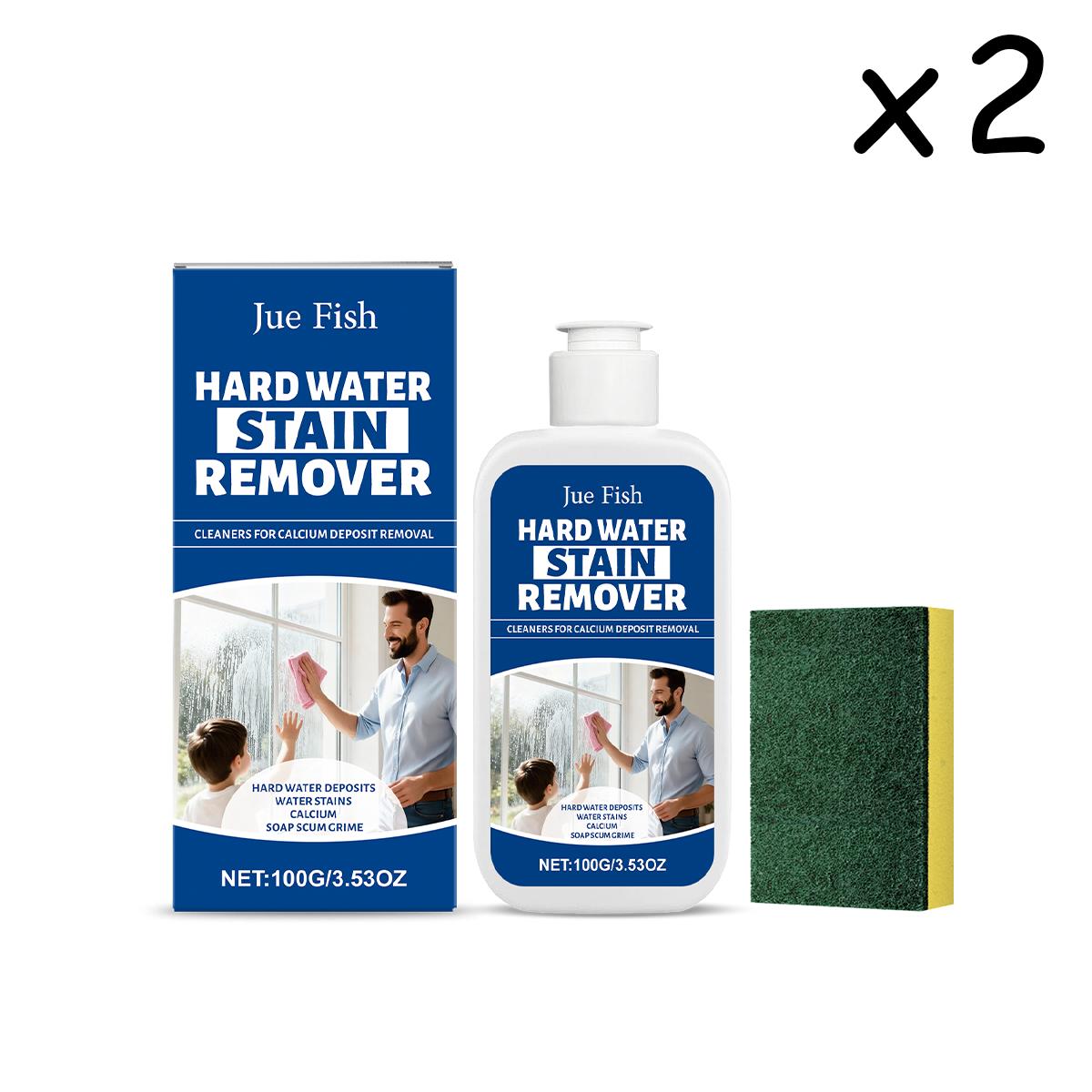 

Glass Hard Water Stain Cleaner Cleans Taps Shower Heads Tiles And Ceramic Surfaces Removes Limescale For Sparkling Cleanliness 2PCS