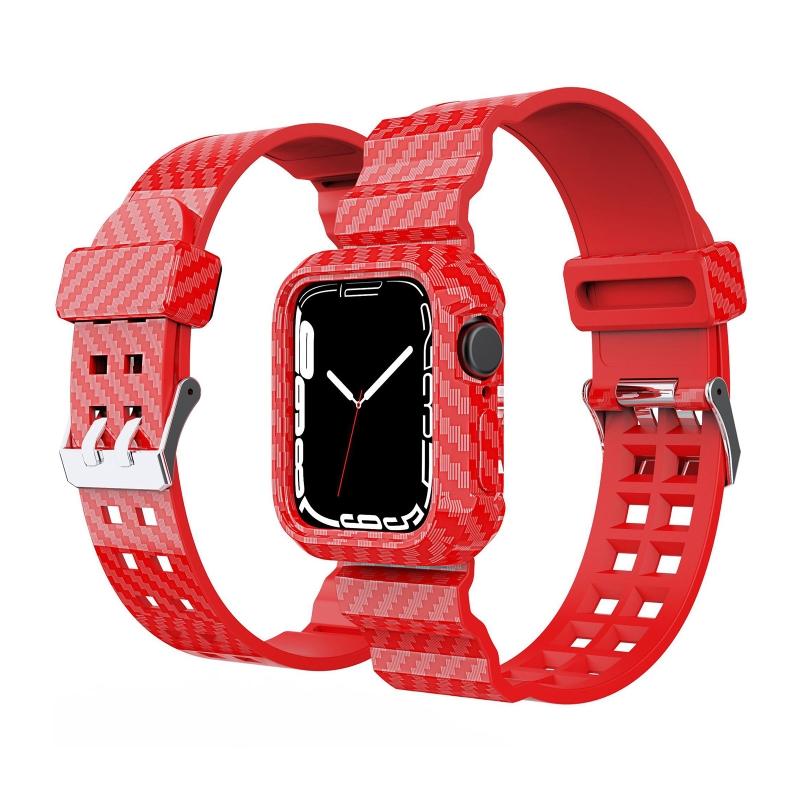 

Adjustable TPU Smartwatch Straps with for Case Fit for Apple-Watch Series 7 41/45mm Sweatproof Durable Wristband with Co 41mm