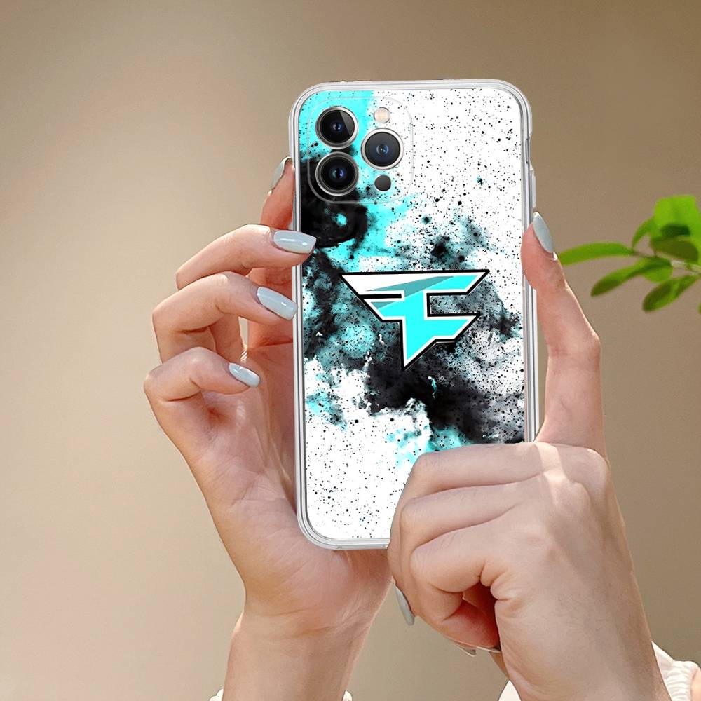 Game FaZe Clan For IPhone 11 12 13 14 15 16 17 Pro Max Plus 13 Mini Silicone Soft Transparent Back