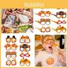 Funny Thanksgiving Party Decorative Glasses For Photos Autumn Maple Leaf Thanksgiving Paper Glasses Characters)