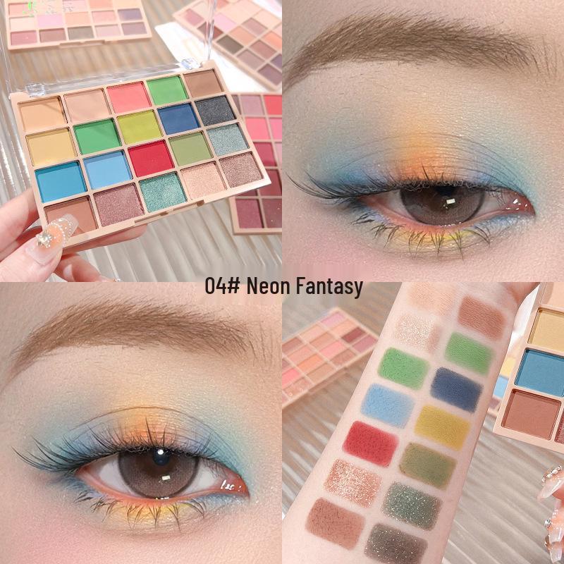 Versatile Multi-Color Eyeshadow Palette: Contour, Highlight & Matte Shimmer Earth Tones