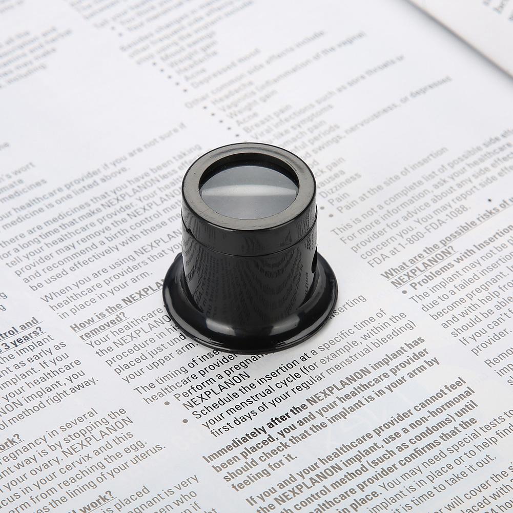 Portable Monocular Magnifier Magnifying Glass Watch Jewelry Repair Tools Loupe Lens (10X)