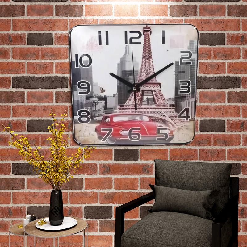 Style Restaurant Decoration Clock New Style Home Living Room Fashion Creative Decoration Wall Clock Silent Wall Clock