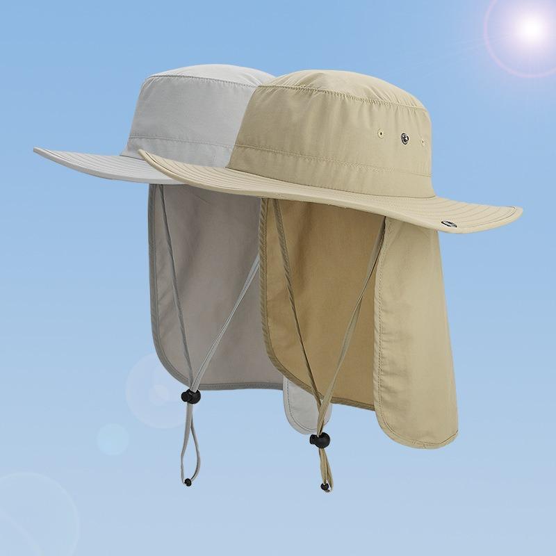 Bucket Hat Print Embroidery Sunshade Outdoor Fishing Cap Quick-drying Waterproof Sunscreen Cap Breathable Mountaineering Cap