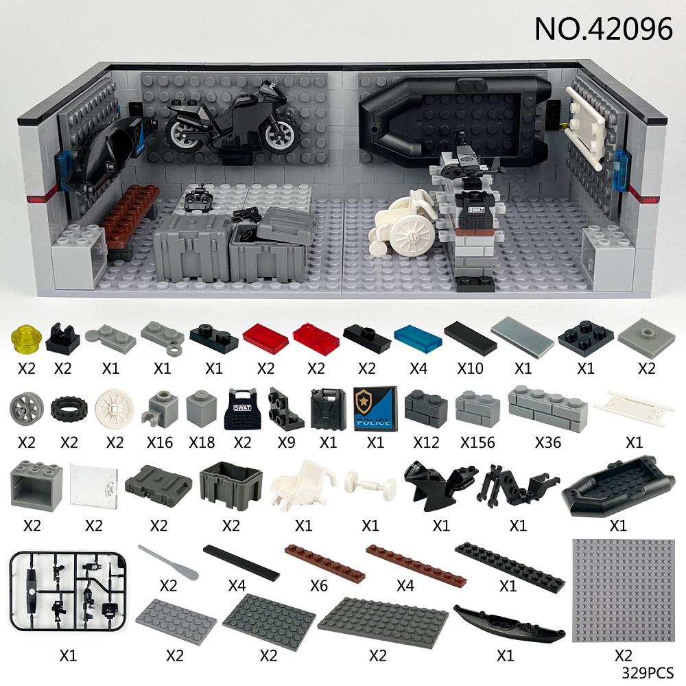 MOC Military Weapons Strategic Firearms Warehouse Army Soldiers Mini Action Figures Block Bricks Accessories Building Block Toys  Playsets Sets